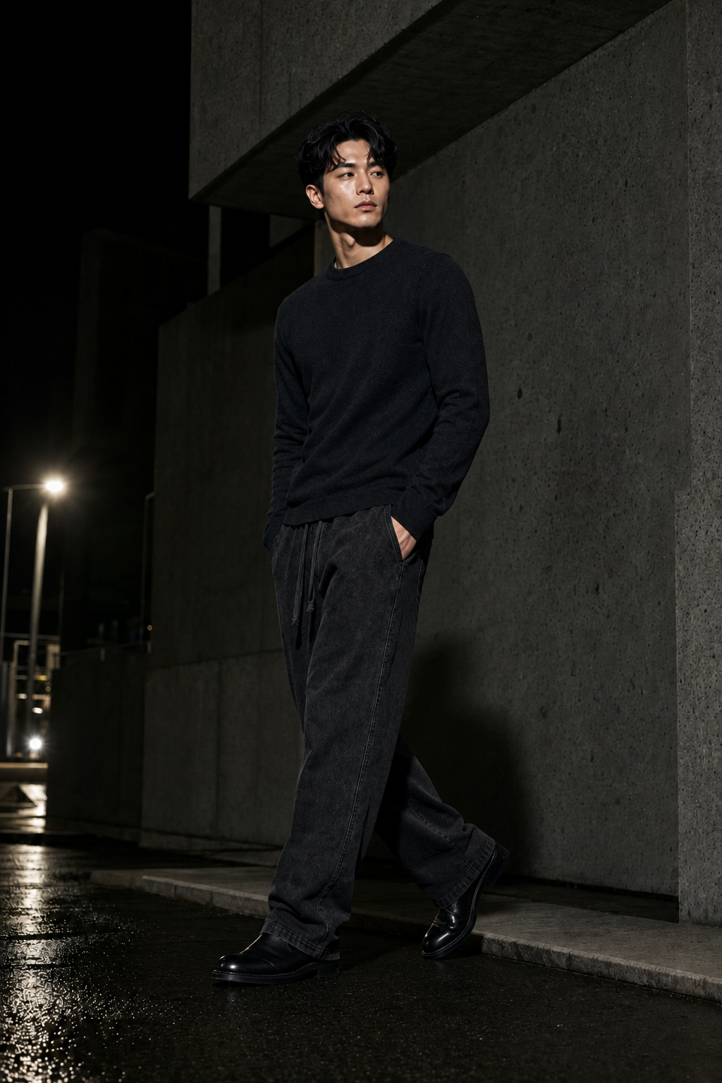 Blacktop 69 drawcord pant alternate angle