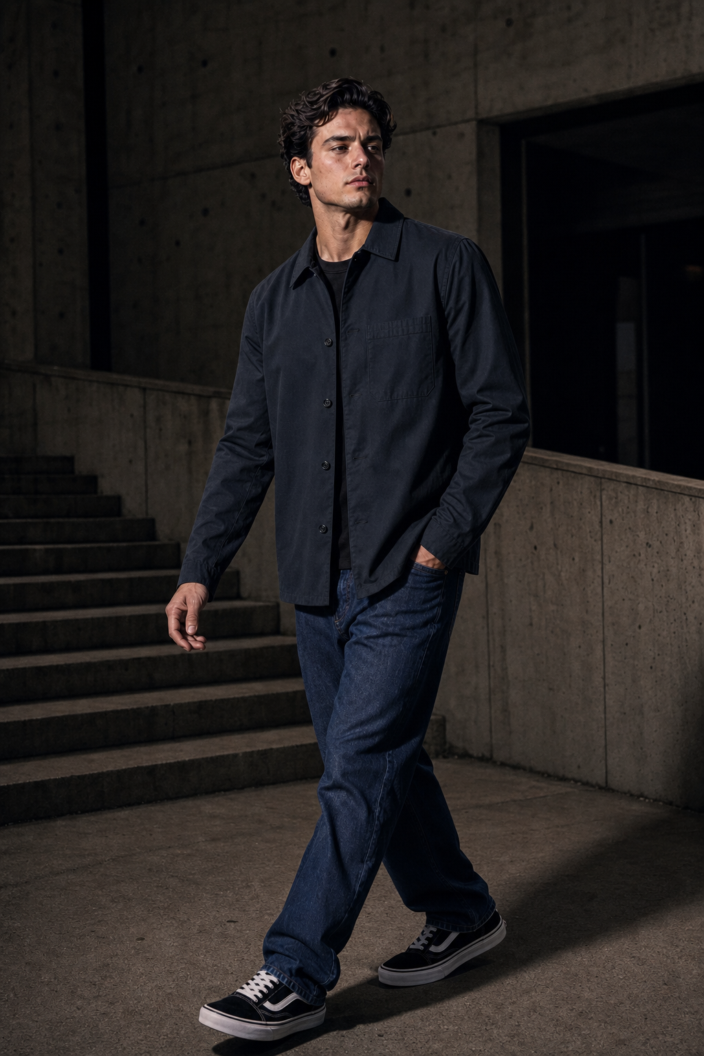 Windsor 72 twill overshirt alternate angle